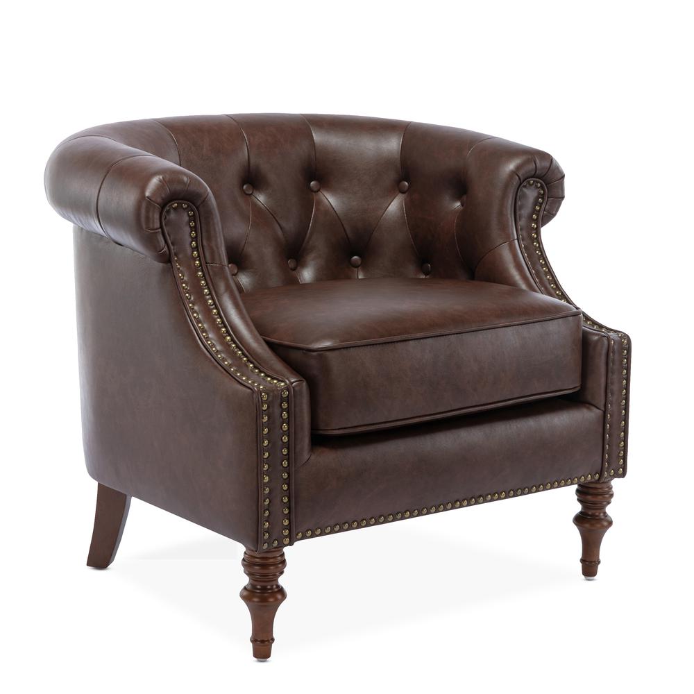 Chesterfield Button Tufted Accent Chair. Picture 2