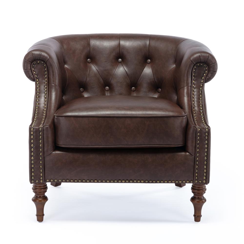 Chesterfield Button Tufted Accent Chair. Picture 3