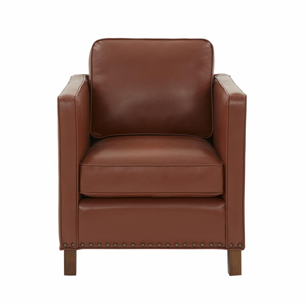 Cheshire Top Grain Leather Arm Chair. Picture 1