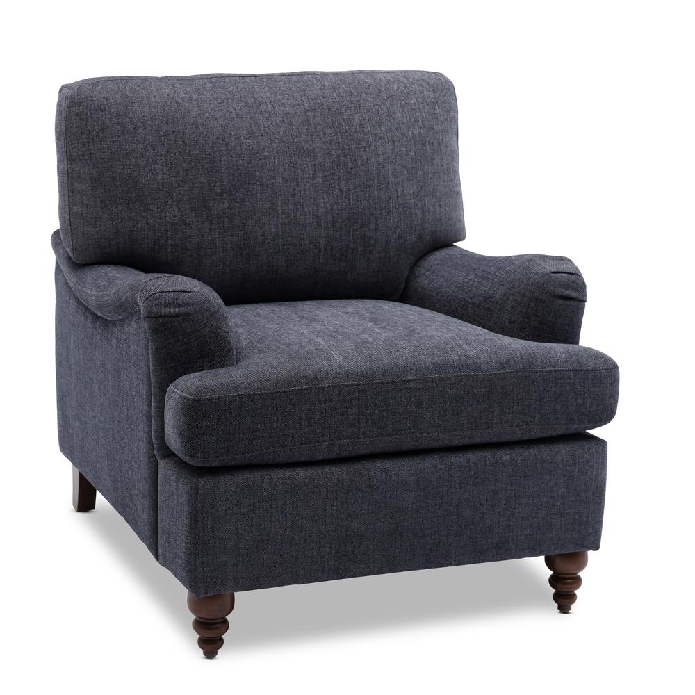 Clarendon Arm Chair - Navy. Picture 1