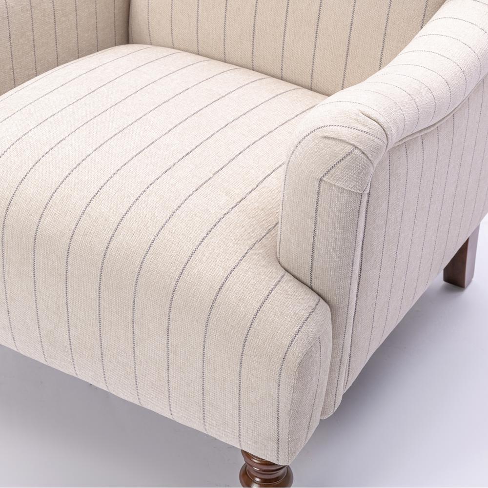 Seville Sea Oat Striped Arm Chair. Picture 9