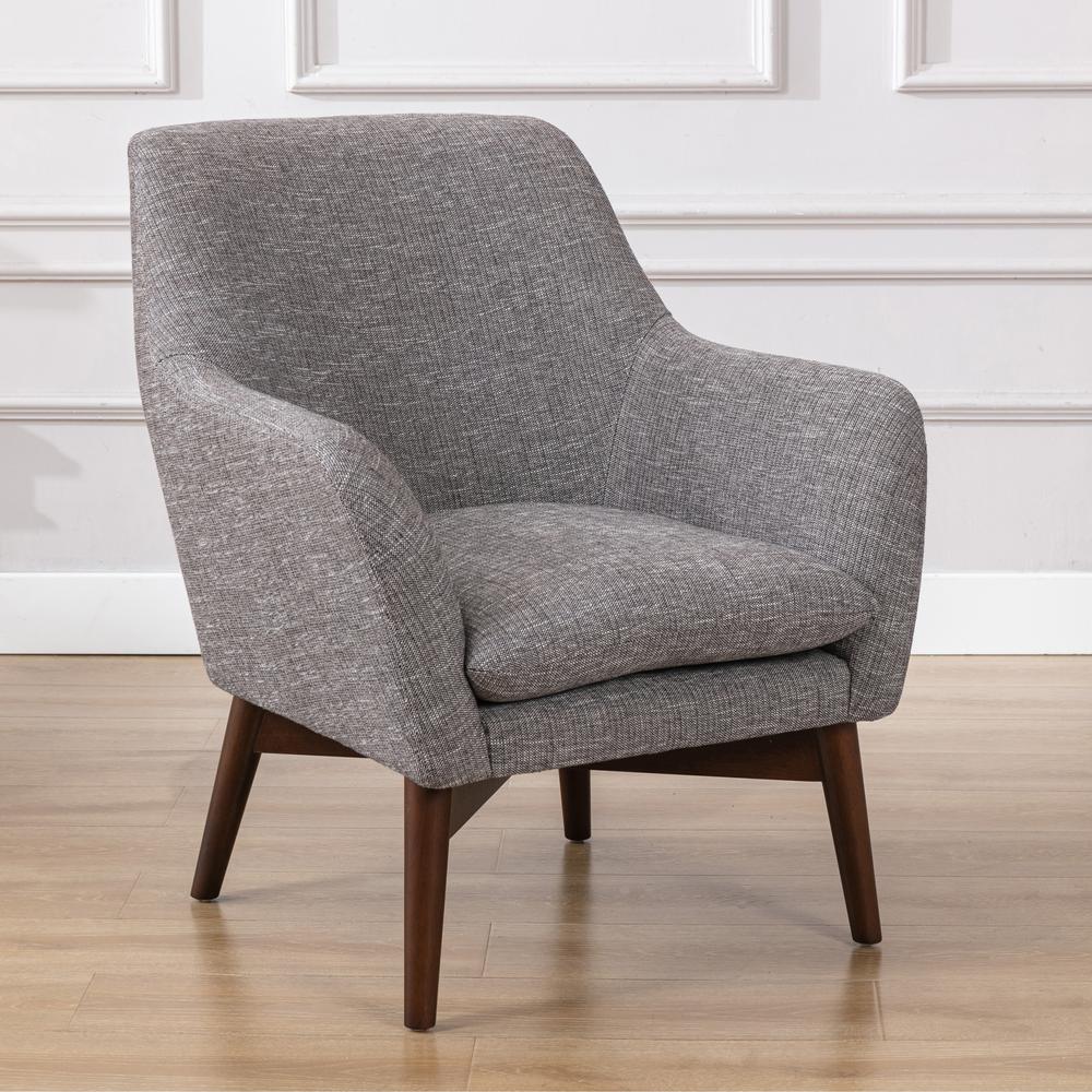 Paris Accent Chair in Performance Fabric - Ashen Grey. Picture 12