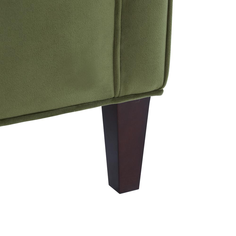 Questa Green Velvet Accent Arm Chair. Picture 8