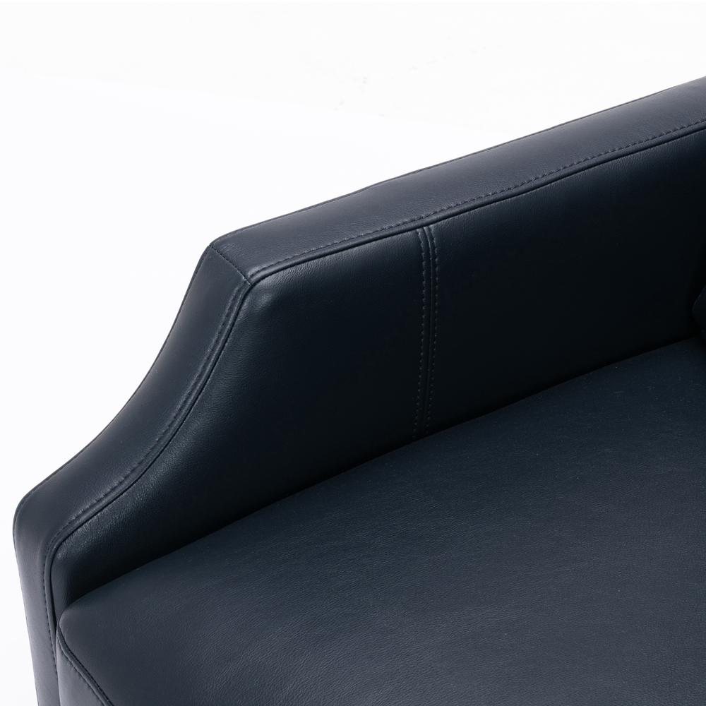 Biltmore Push Back Recliner - Midnight Blue. Picture 14