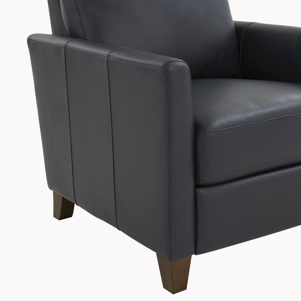 Penny Midnight Blue Faux Leather Modern Recliner. Picture 10