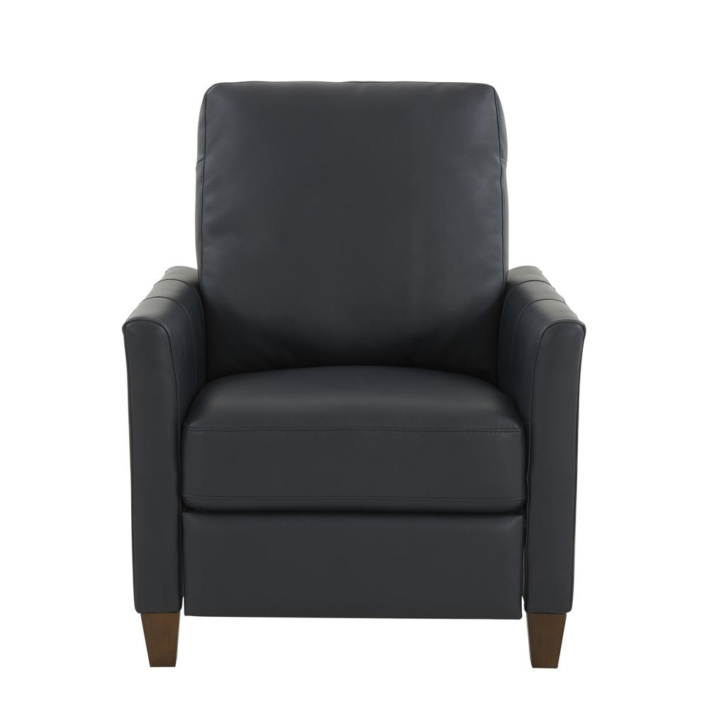 Penny Midnight Blue Faux Leather Modern Recliner. Picture 3