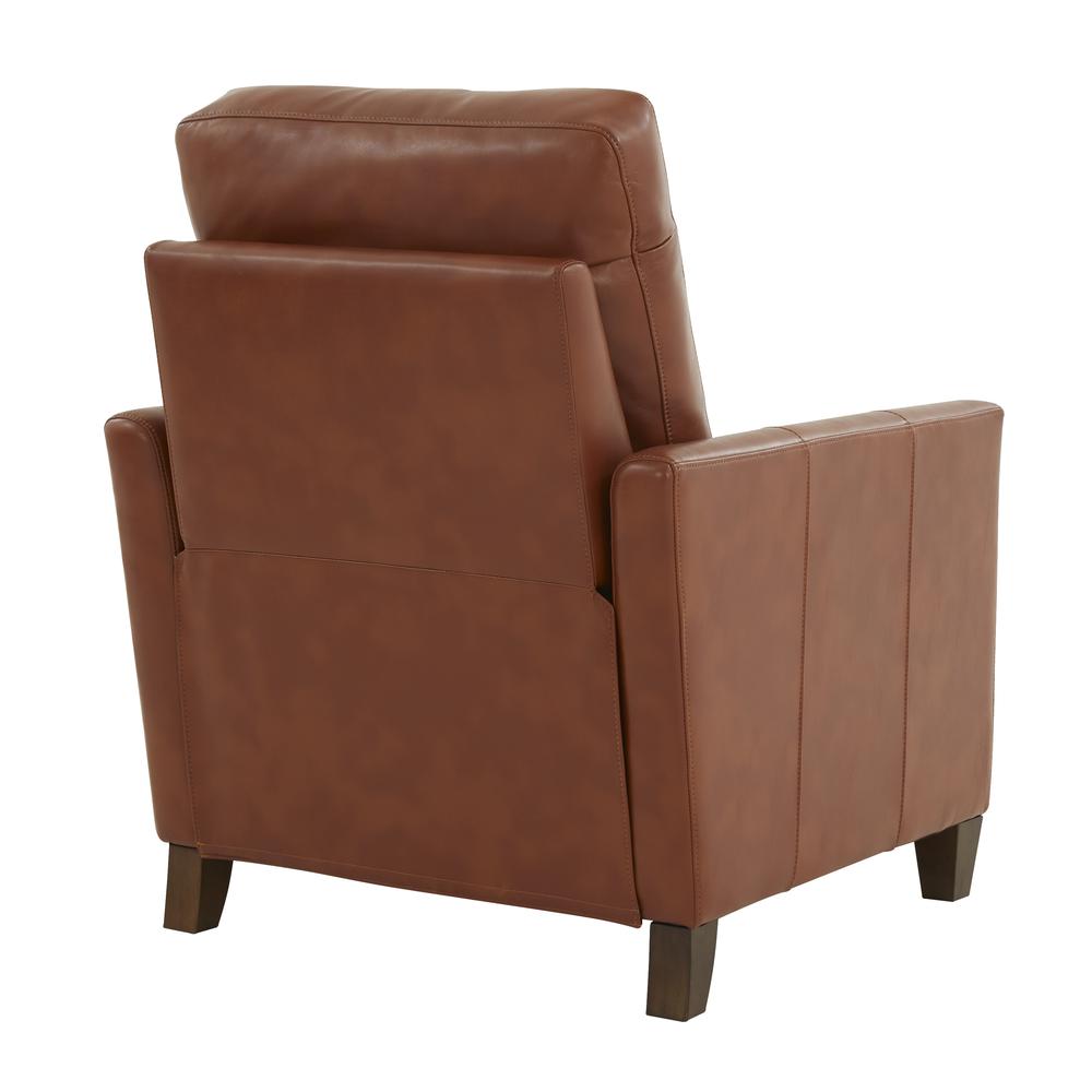 Penny Caramel Faux Leather Modern Recliner. Picture 2