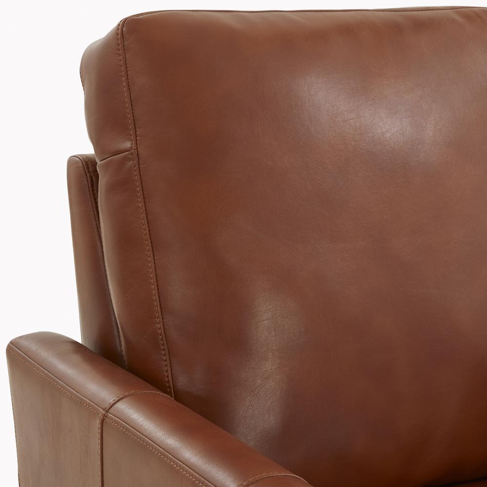 Penny Caramel Faux Leather Modern Recliner. Picture 12