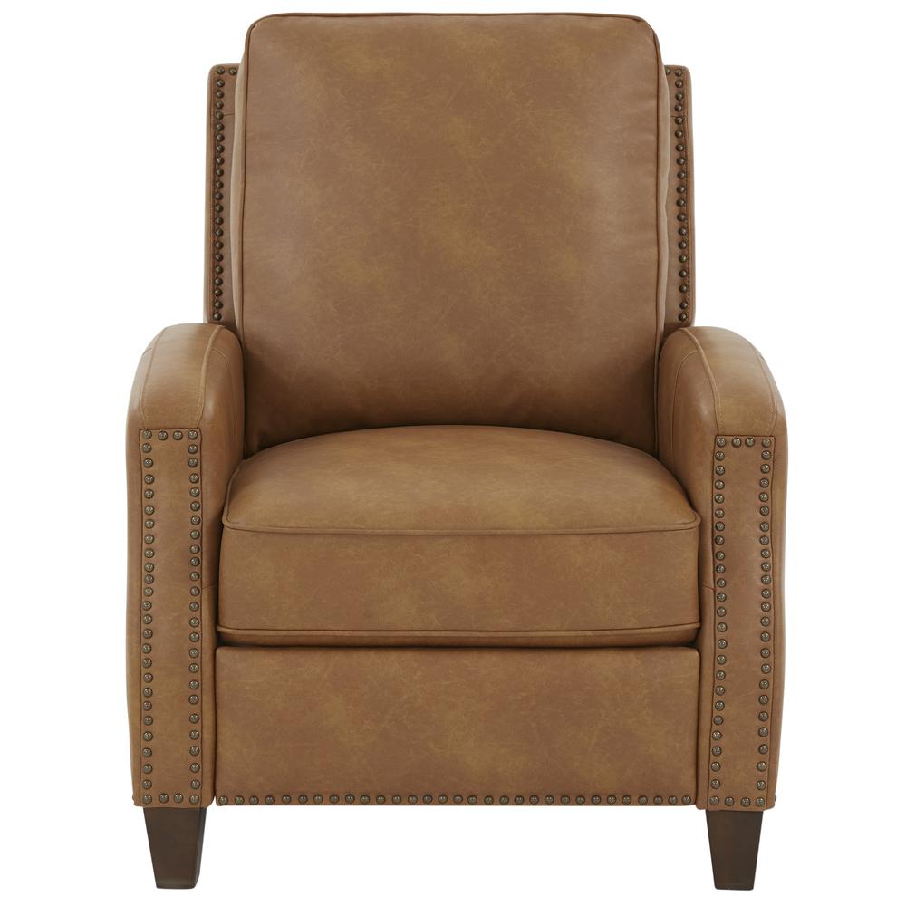 James Saddle Faux Leather Push Back Recliner. Picture 2