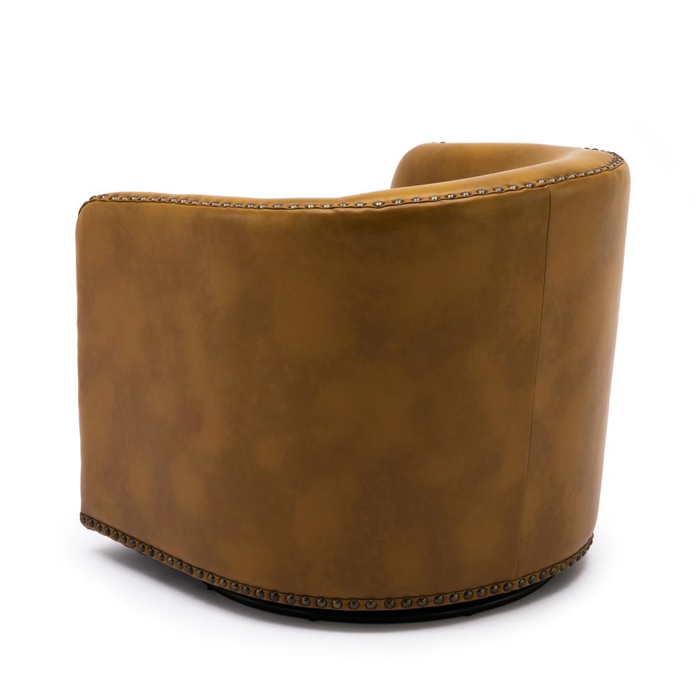 Tyler Swivel Arm Chair - Camel. Picture 18