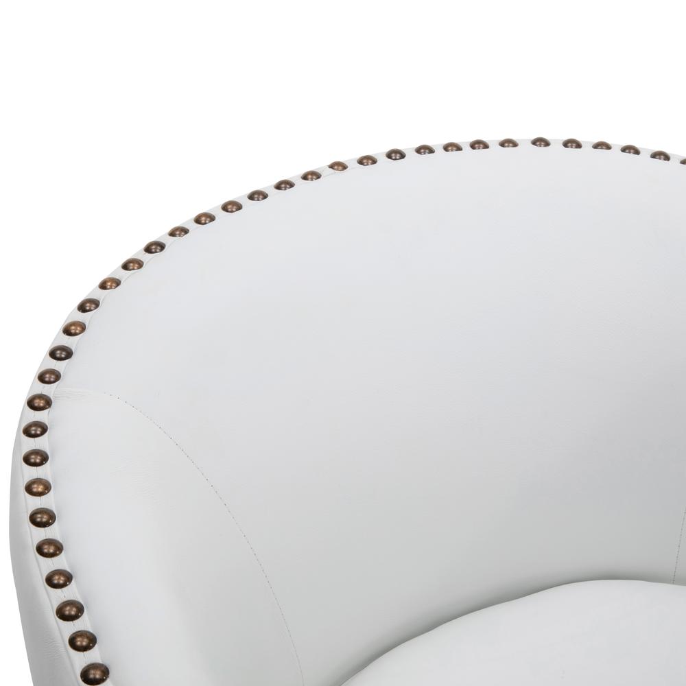 Tyler Swivel Arm Chair - Milky. Picture 8