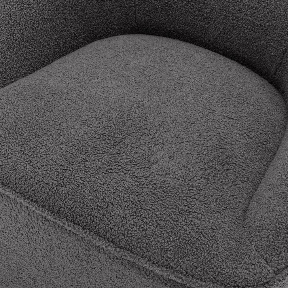 Andria Boucle Swivel Chair Grey. Picture 7