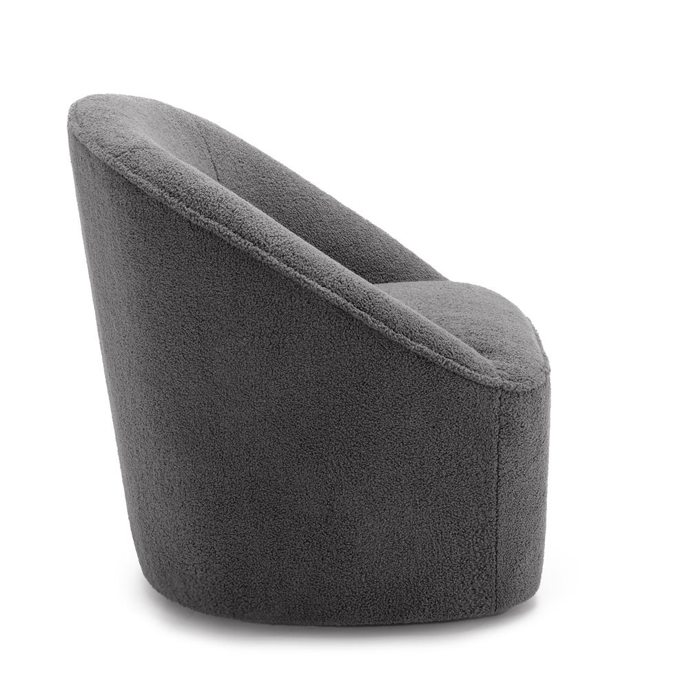 Andria Boucle Swivel Chair Grey. Picture 13