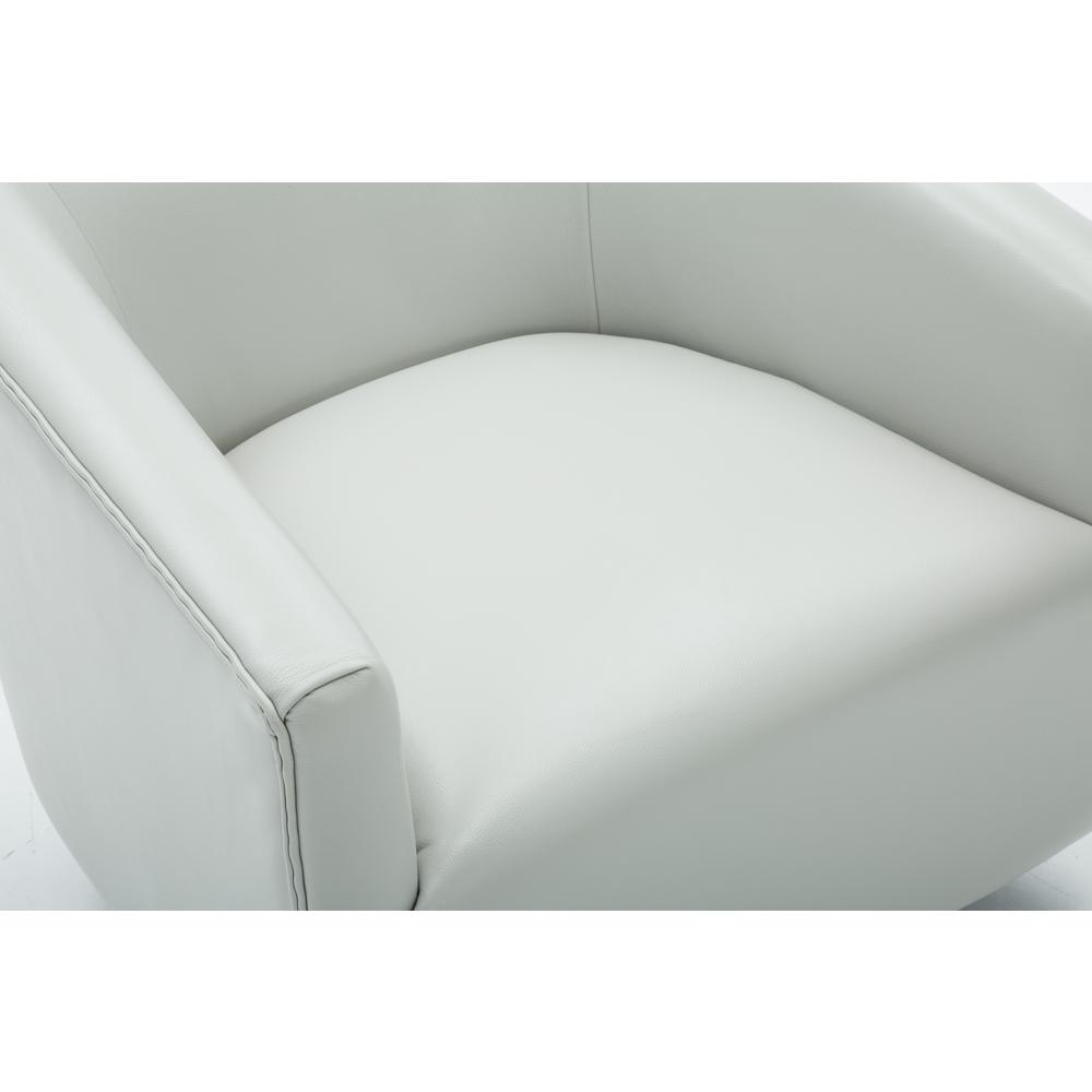 Gaven Dove Grey Wood Base Swivel Chair. Picture 5