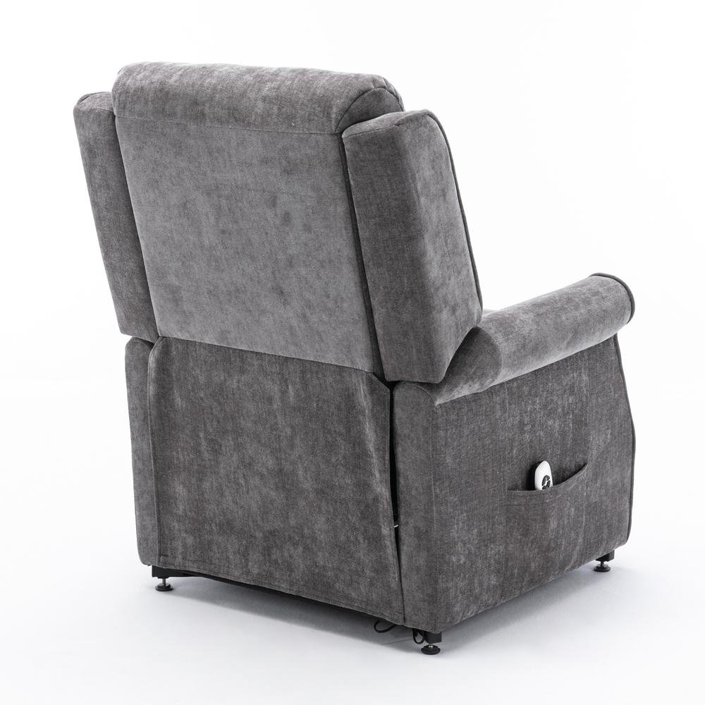 Ashland Charcoal Lift Chair with Massage. Picture 14