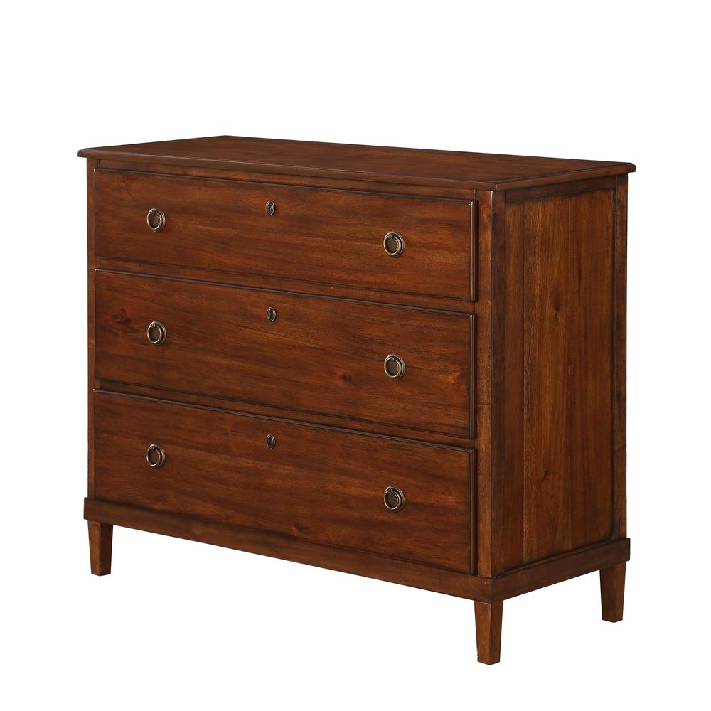 Cambridge Brown 3 Drawer Dresser. The main picture.