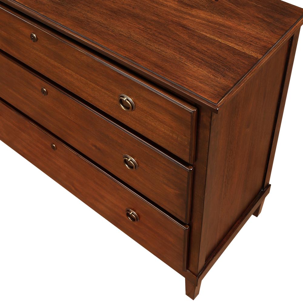 Cambridge Brown 3 Drawer Dresser. Picture 6