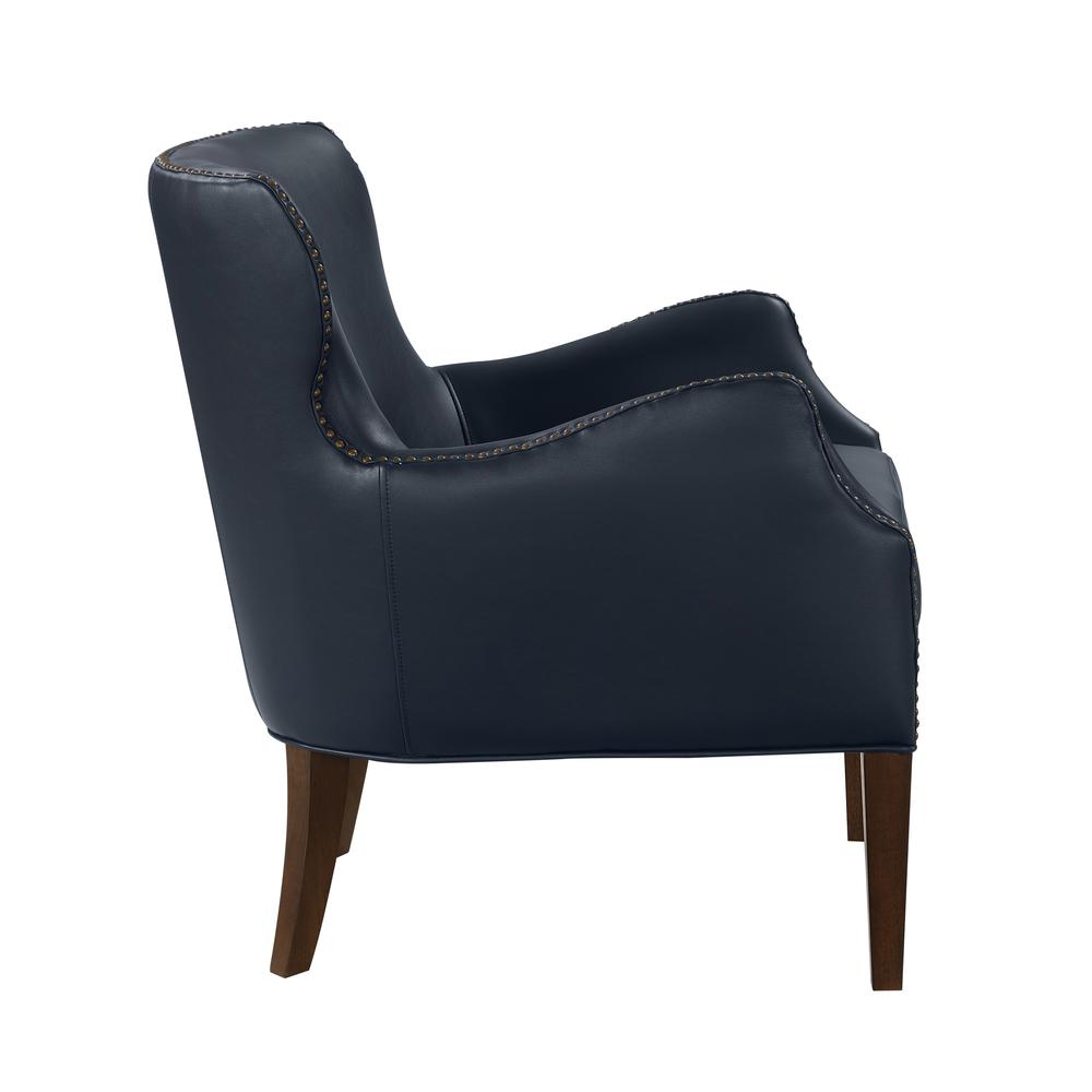Dallas Midnight Blue High Leg Slope Arm Chair. Picture 5