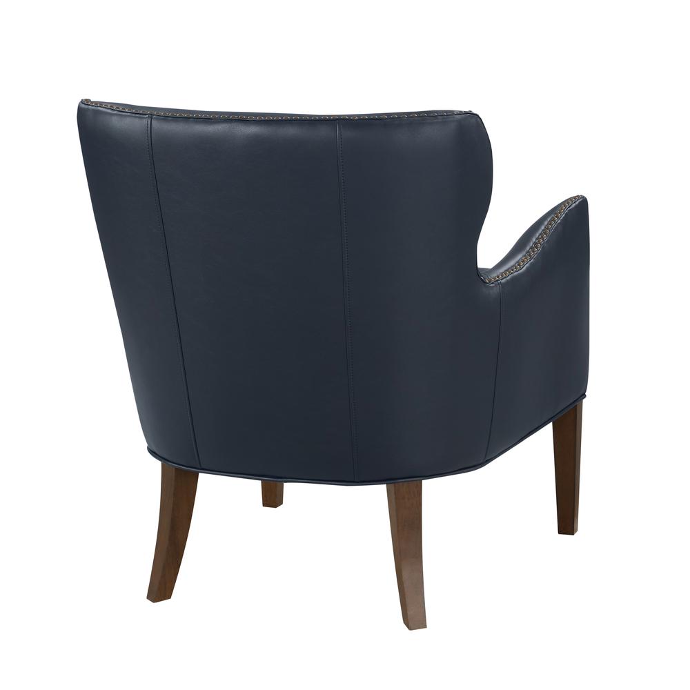 Dallas Midnight Blue High Leg Slope Arm Chair. Picture 6