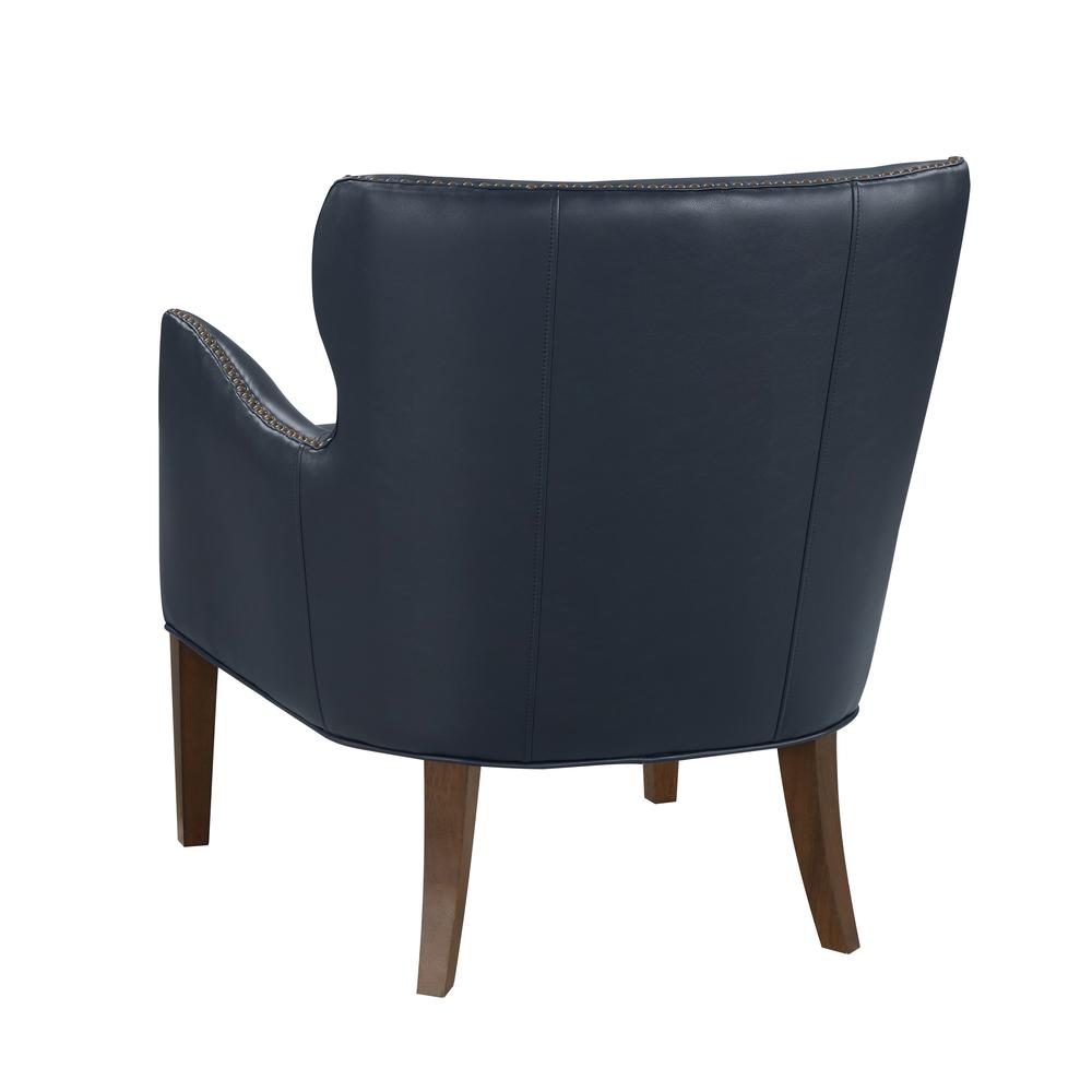 Dallas Midnight Blue High Leg Slope Arm Chair. Picture 7