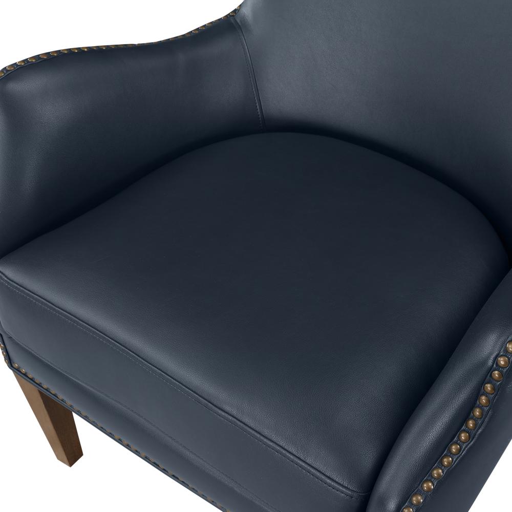 Dallas Midnight Blue High Leg Slope Arm Chair. Picture 9