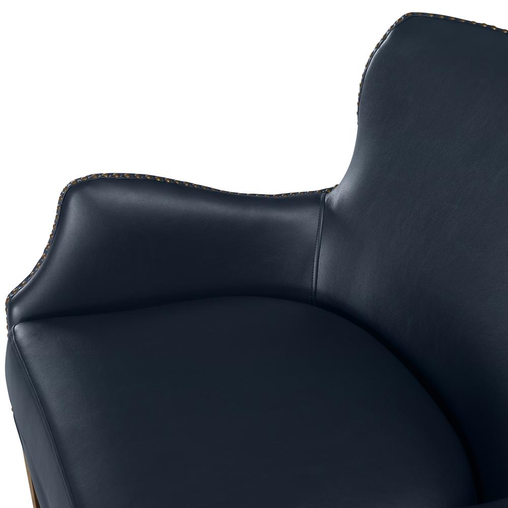 Dallas Midnight Blue High Leg Slope Arm Chair. Picture 11