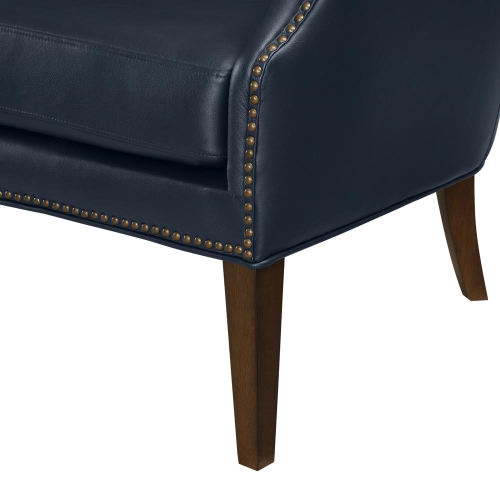 Dallas Midnight Blue High Leg Slope Arm Chair. Picture 12