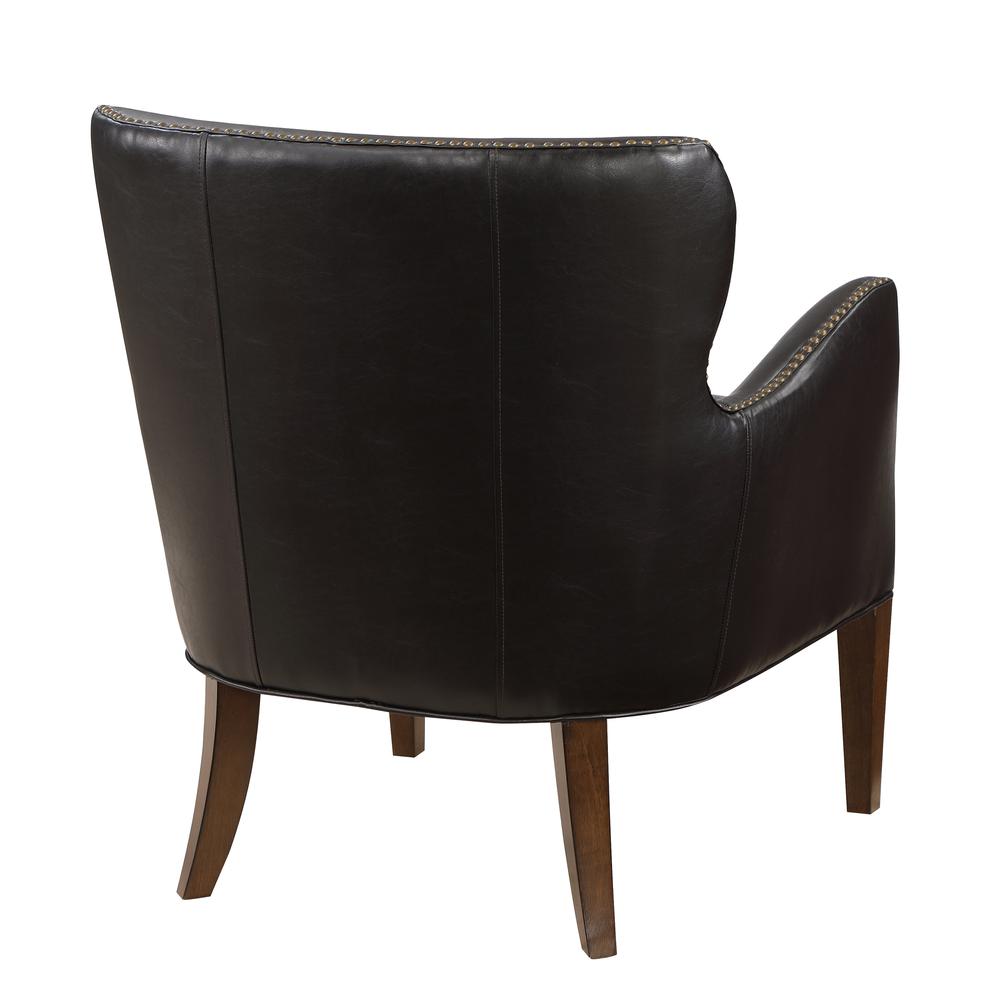 Dallas Deep Brown High Leg Slope Arm Chair. Picture 6