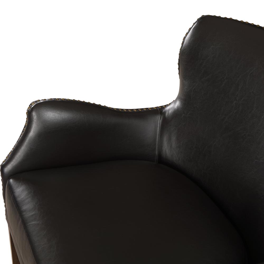 Dallas Deep Brown High Leg Slope Arm Chair. Picture 9