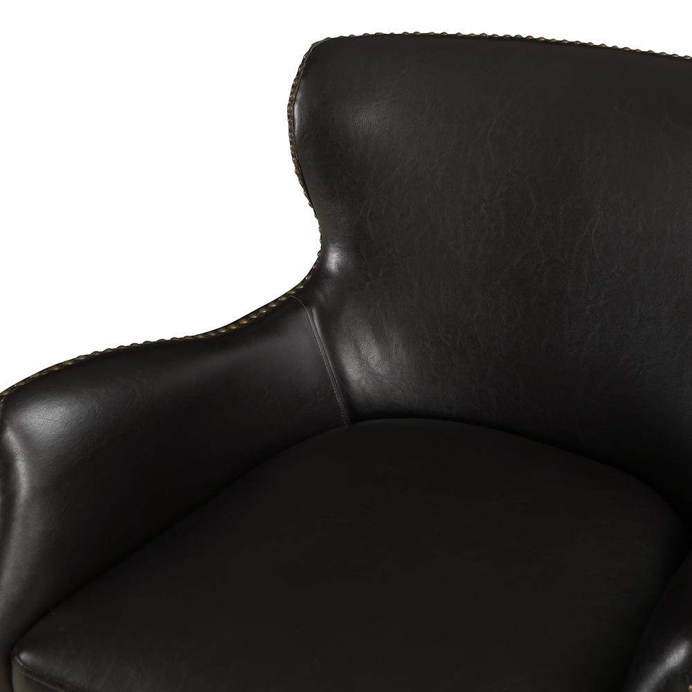 Dallas Deep Brown High Leg Slope Arm Chair. Picture 11