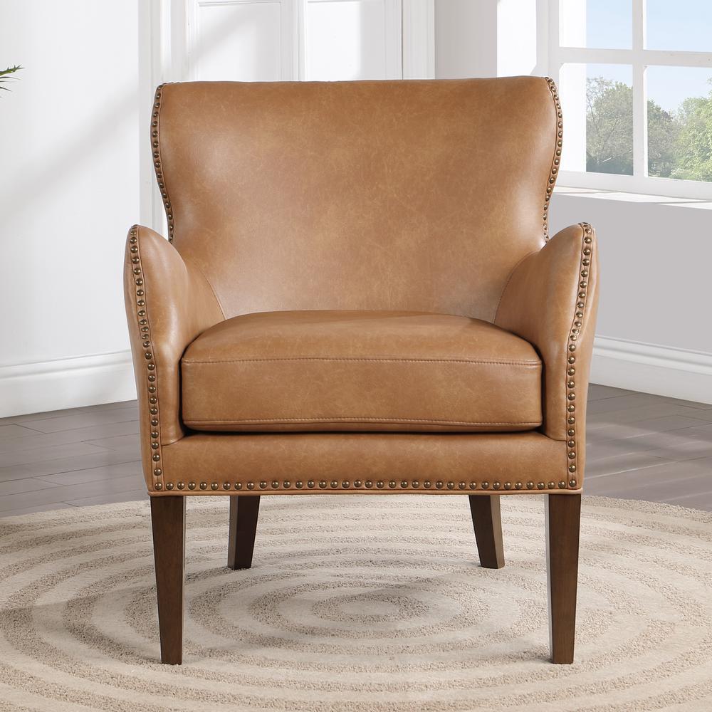 Dallas Saddle High Leg Slope Arm Chair. Picture 14