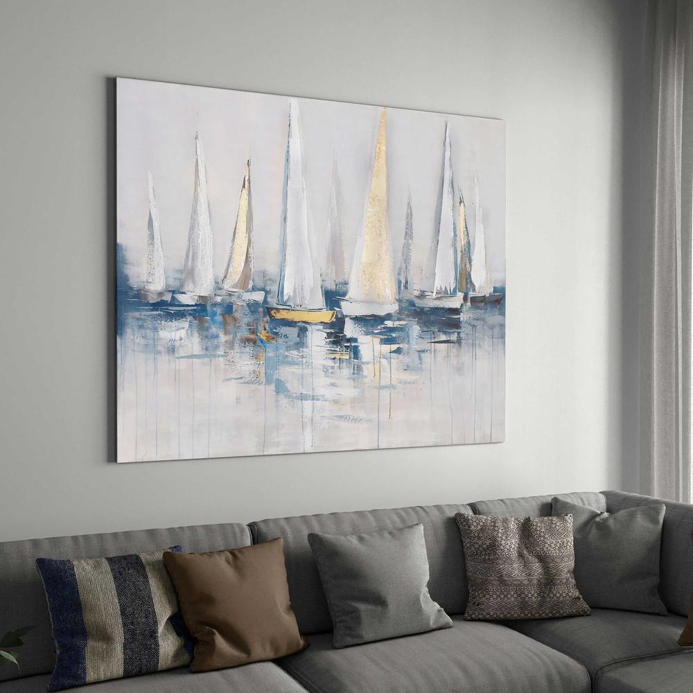 Harbor, Hand Painted Canvas. Picture 4