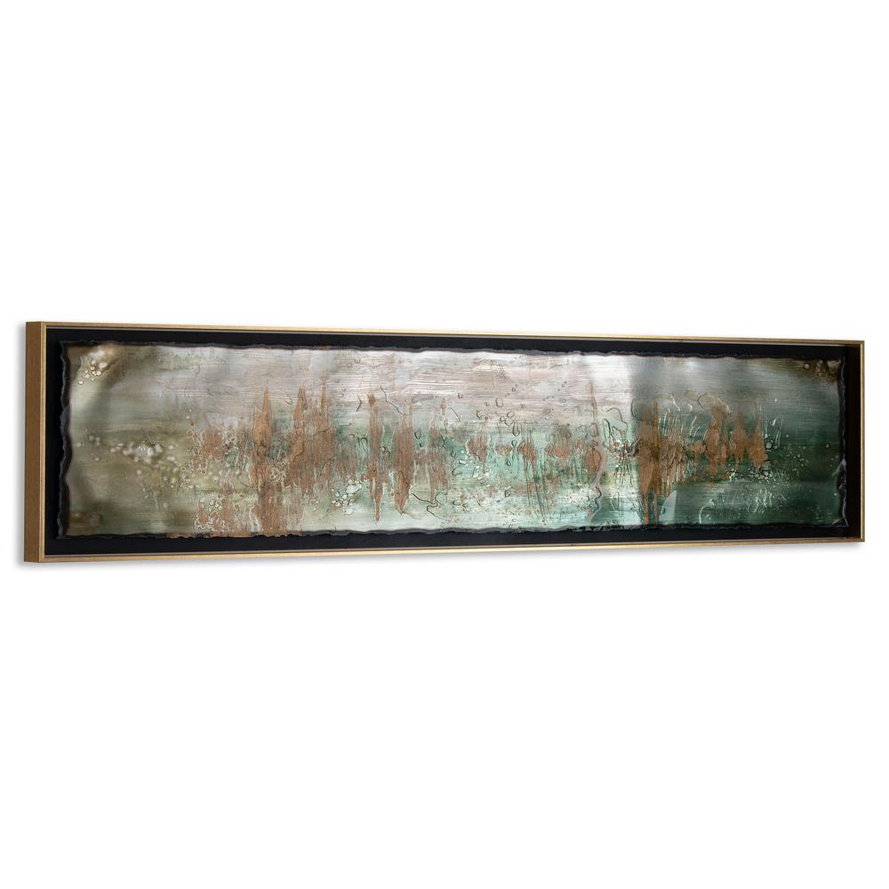 Ingot, Hand Painted Metal Wall Décor. Picture 1