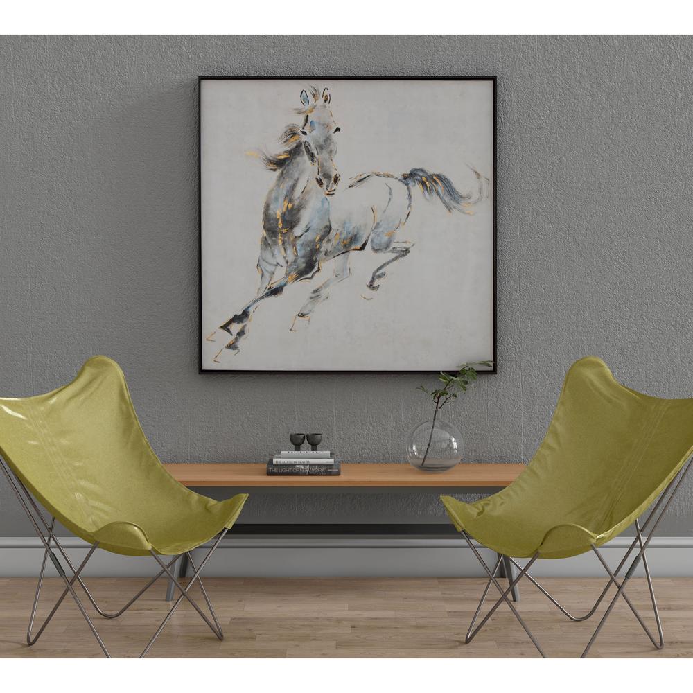 Prancing Stallion, Hand Painted Canvas. Picture 8
