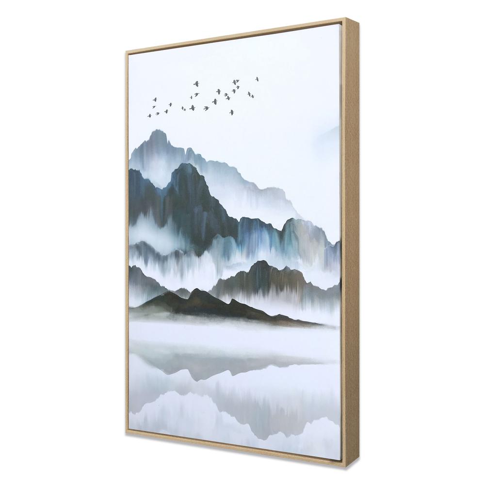 Misty Mountain Hand Painted Giclee. Picture 1
