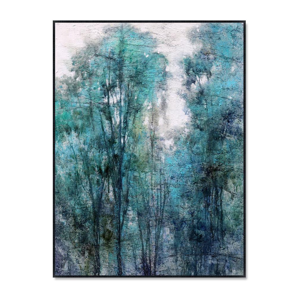 Aquamarine Forest, Hand Painted Canvas. Picture 5
