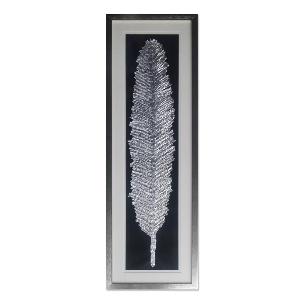 Metallic Feather, Silver Shadow Box. Picture 4