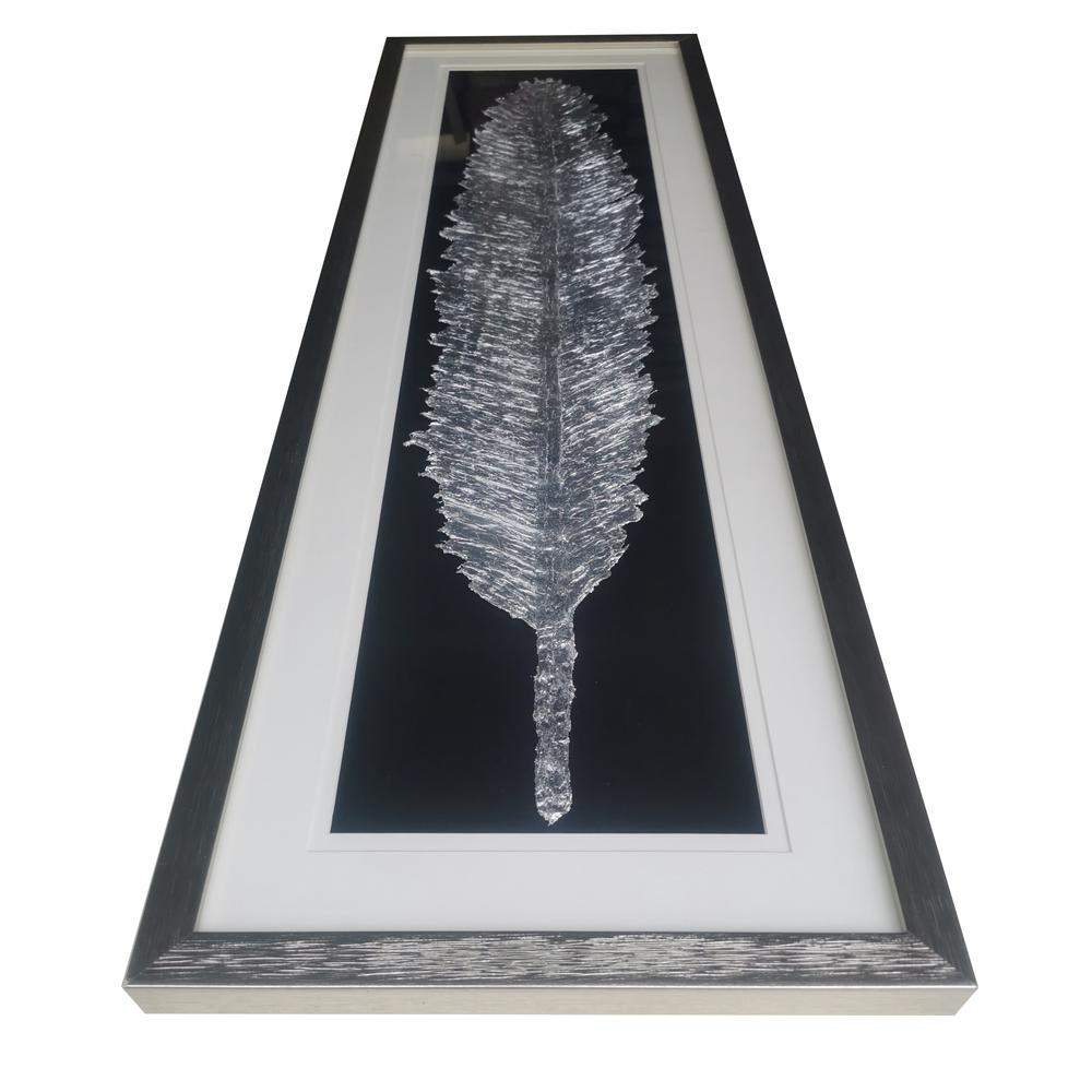 Metallic Feather, Silver Shadow Box. Picture 3