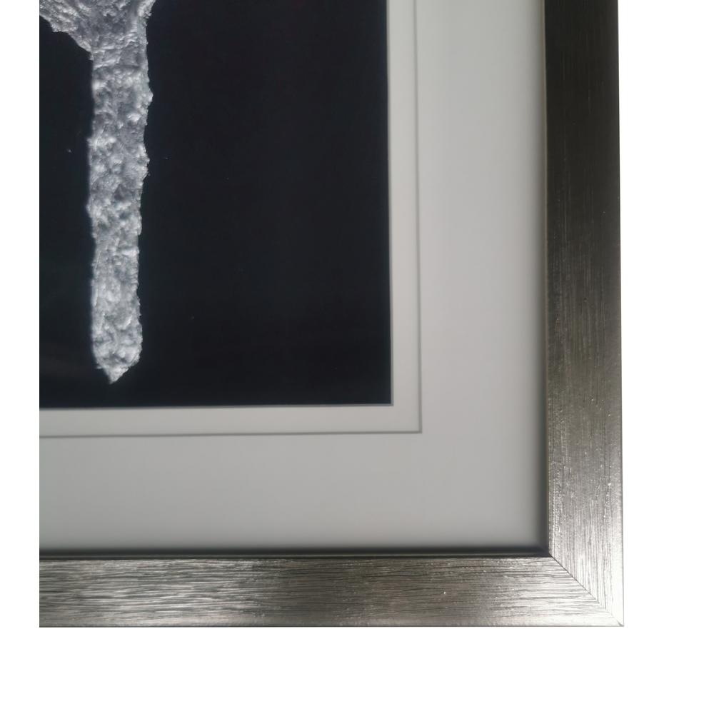 Metallic Feather, Silver Shadow Box. Picture 2