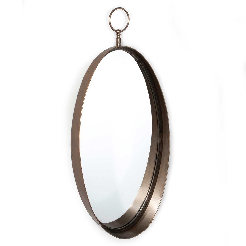 Macklin Metal Wall Mirror, Oval. Picture 4