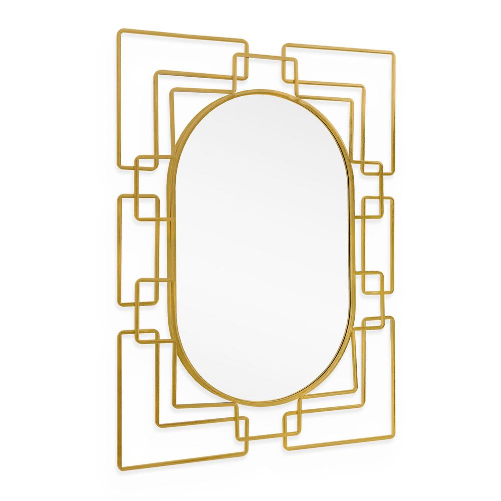 Deanna Gold Metal Mirror. Picture 3