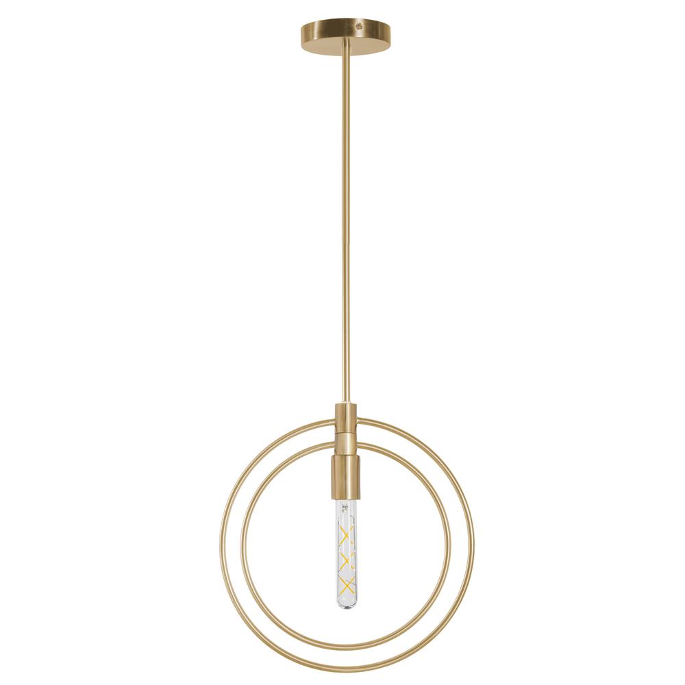 Nyla Single Light Brass Pendant. Picture 2