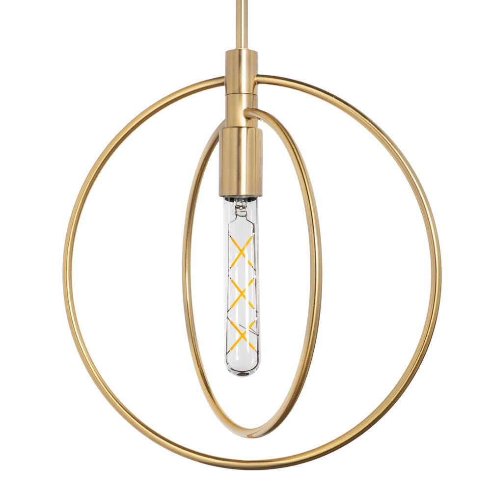 Nyla Single Light Brass Pendant. Picture 3