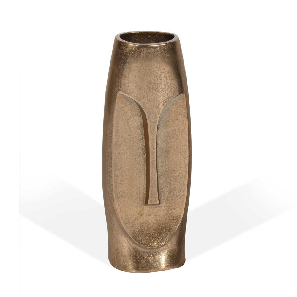 Nohea Metal Vase Gold, Large. Picture 1