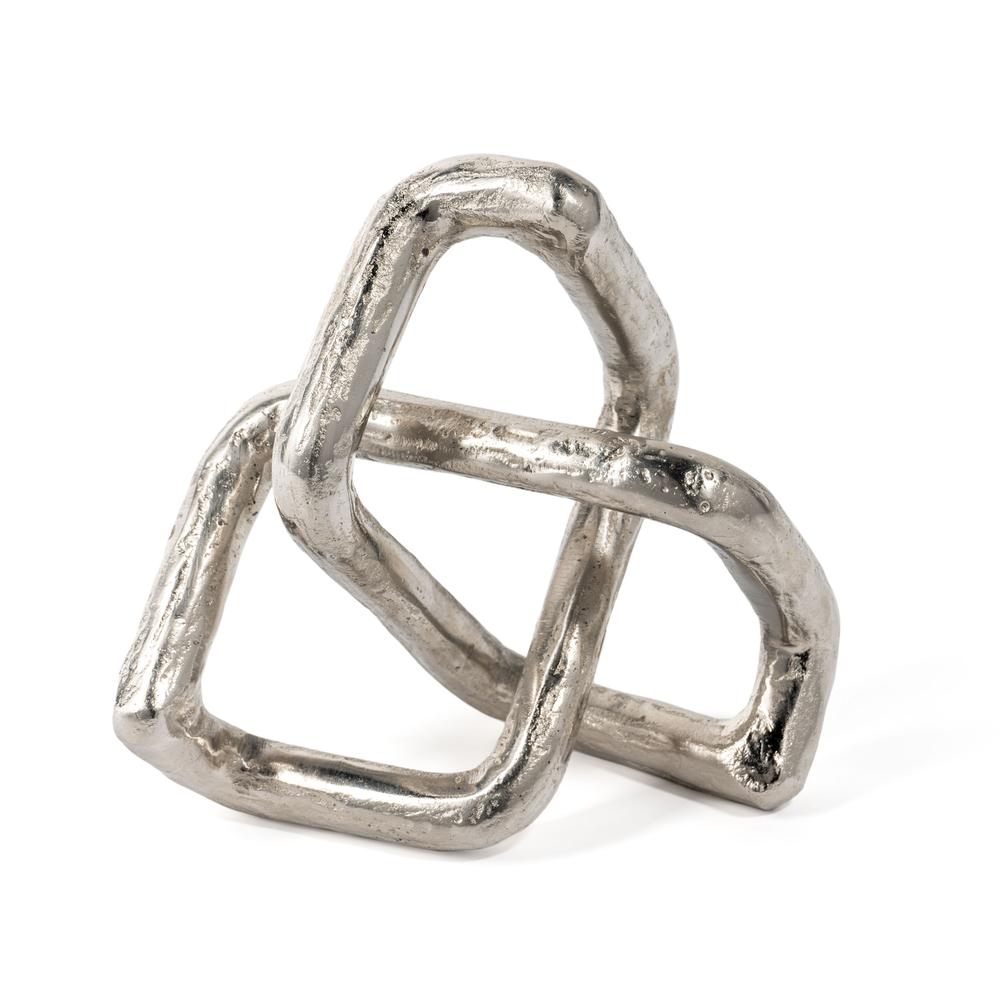 Constance Silver Knot Metal Sculpture. Picture 3