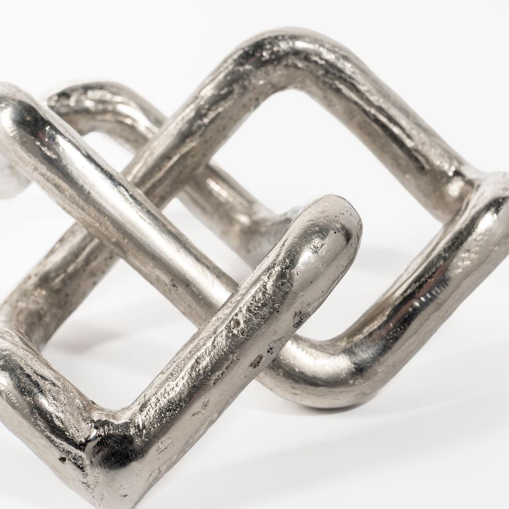 Constance Silver Knot Metal Sculpture. Picture 4