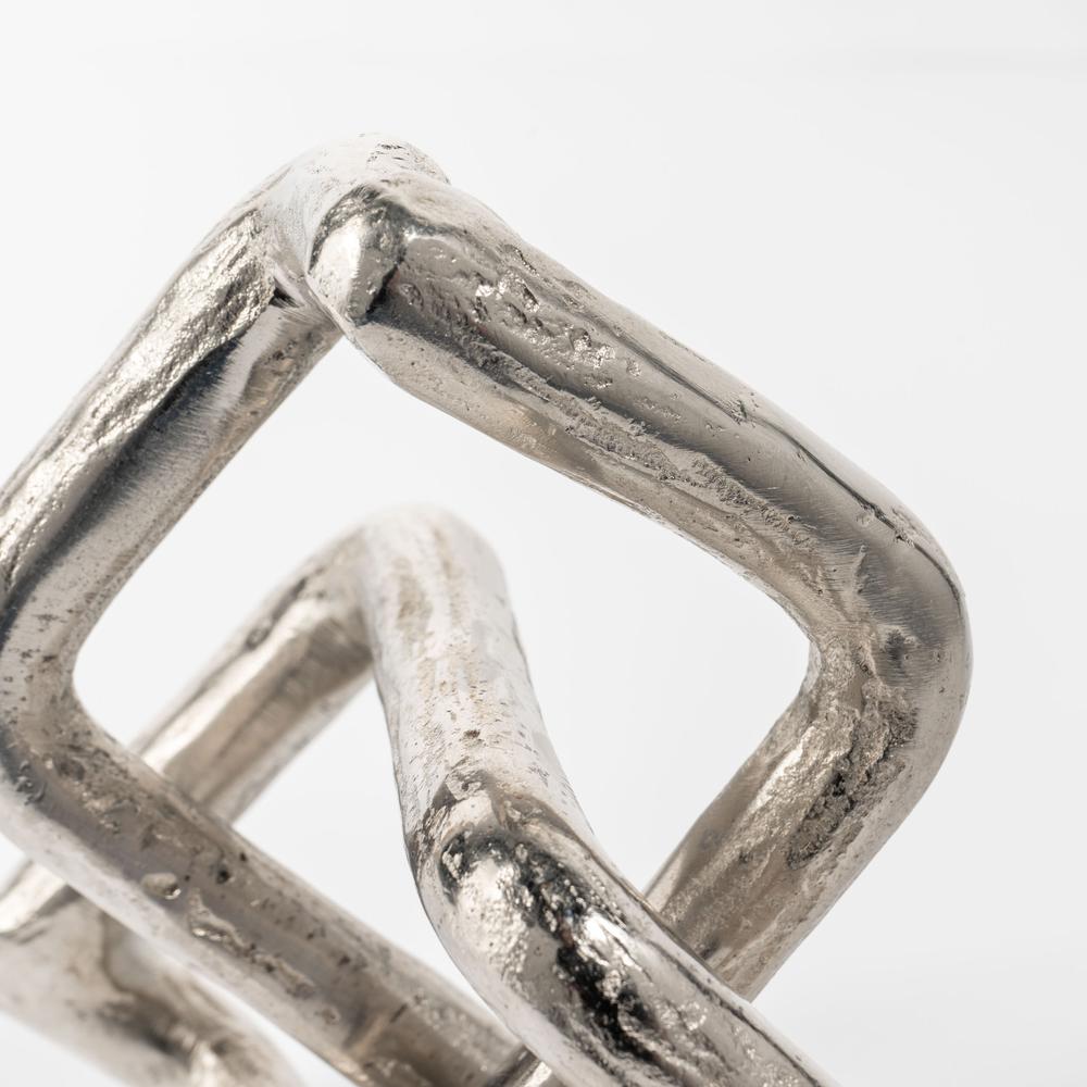 Constance Silver Knot Metal Sculpture. Picture 5