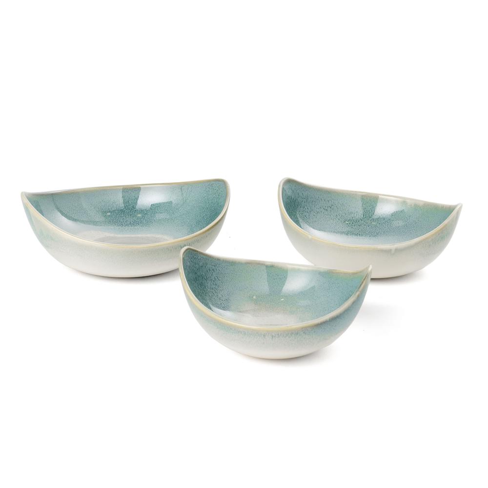 Dorian Decorative Ceramic Bowls, Set of 3. Picture 1