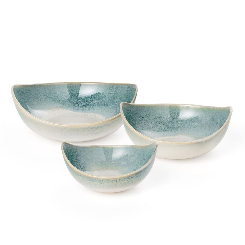 Dorian Decorative Ceramic Bowls, Set of 3. Picture 2