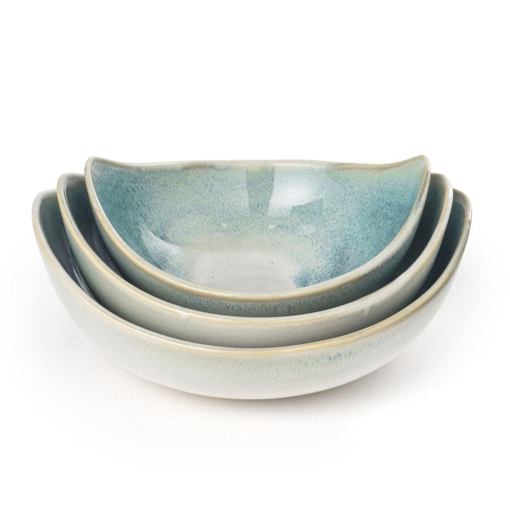 Dorian Decorative Ceramic Bowls, Set of 3. Picture 3